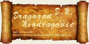 Dragorad Miodragović vizit kartica